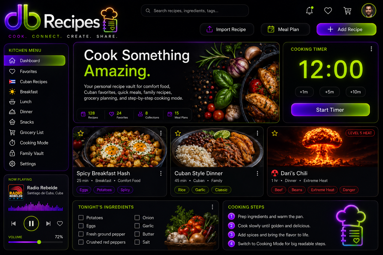 db Recipes Screen